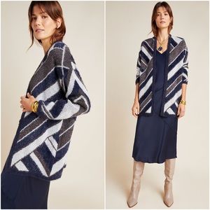 Anthropologie Heartloom Blue Dempsey Cardigan M